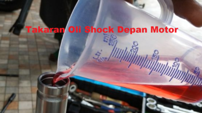 Takaran Oli Shock Depan Motor Matic Bebek & Sport Semua Pabrikan